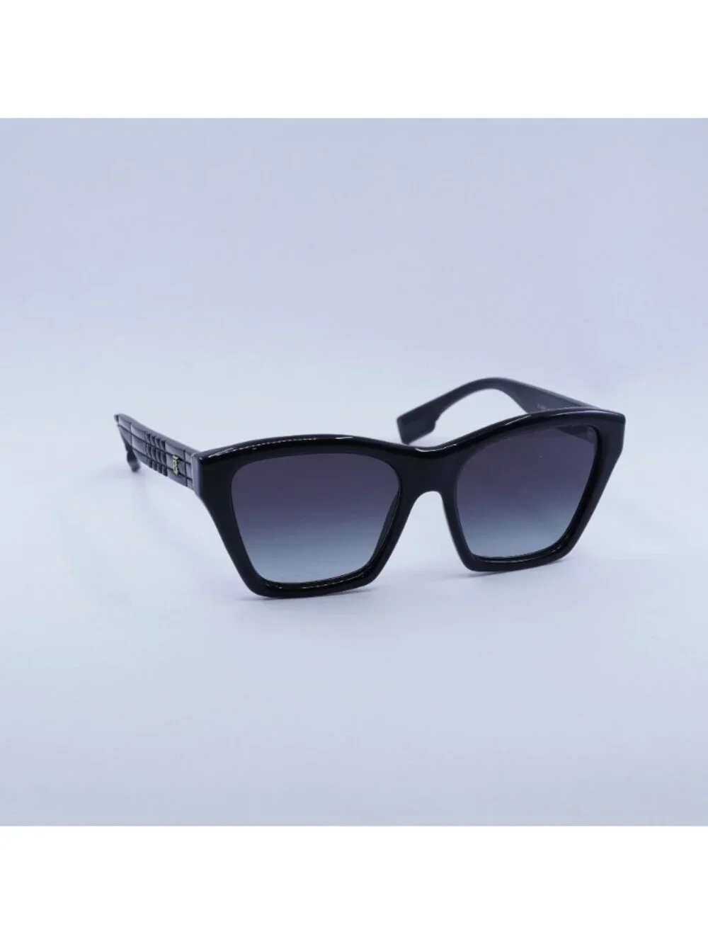 Burberry BE4391 30018G Square Sunglasses Black Frame, Grey Gradient Lenses